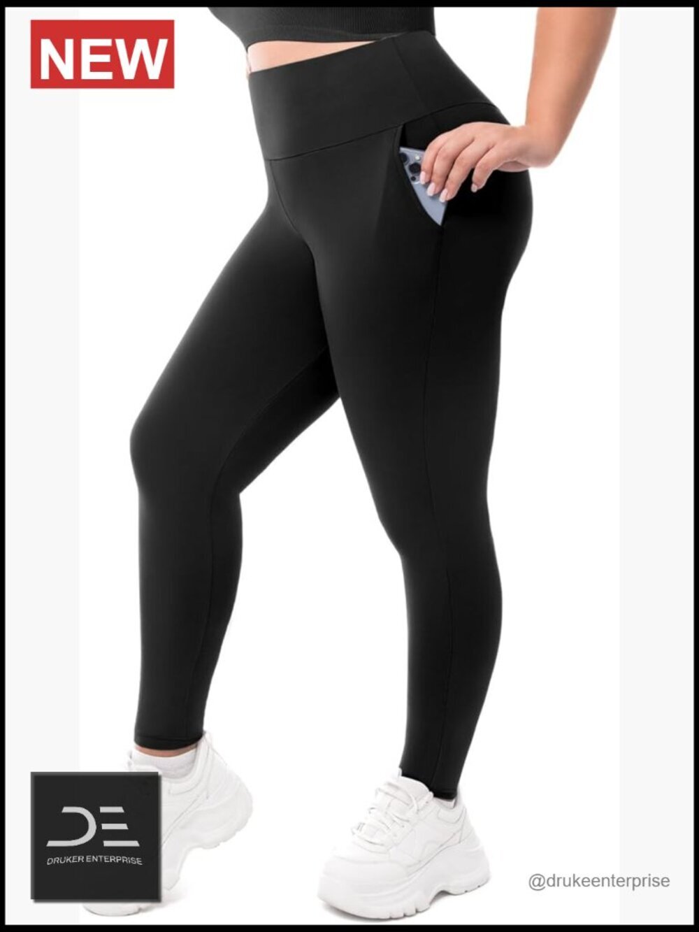 Plus Size High Waisted Leggings with Pockets Buttery Soft Yoga Workout